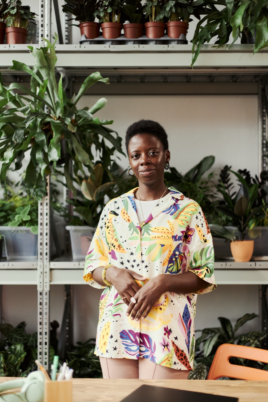 A plant nursery owner